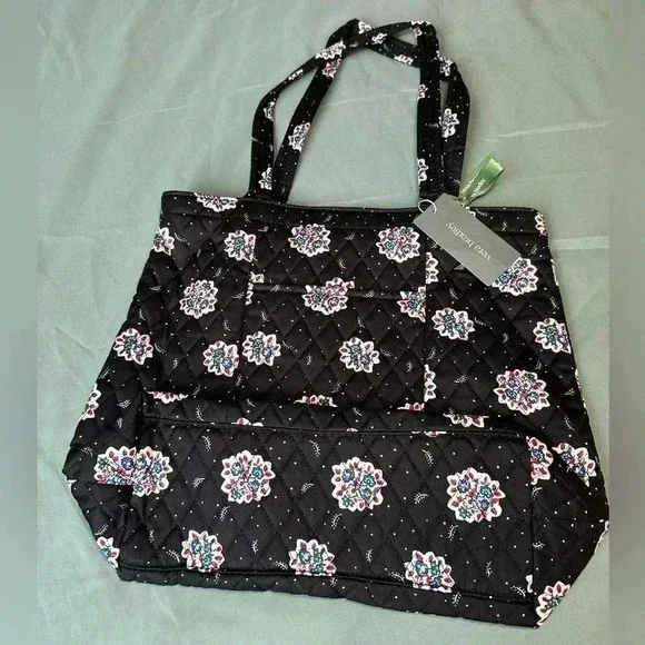 Vera Bradley Tote Fall 2024 Feathery Bouquets - Picture 4 of 5